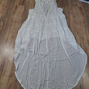 La Miel  Cream high low  dress